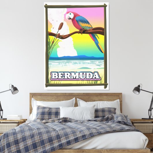 Bermuda Paraside Leinwanddruck (Insitu (Schlafzimmer))