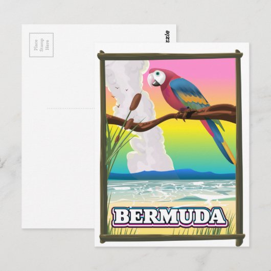 Bermuda Paraside Postkarte (Vorne/Hinten)