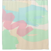 Bermuda Pastels Duschvorhang (Vorderseite)