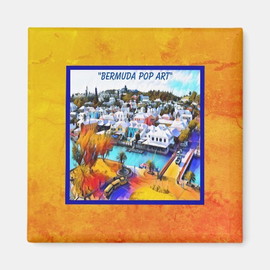 Bermuda Pop Art Magnet (Vorne)