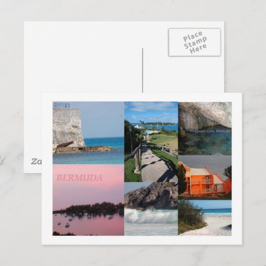 Bermuda Postkarte (Vorne/Hinten)