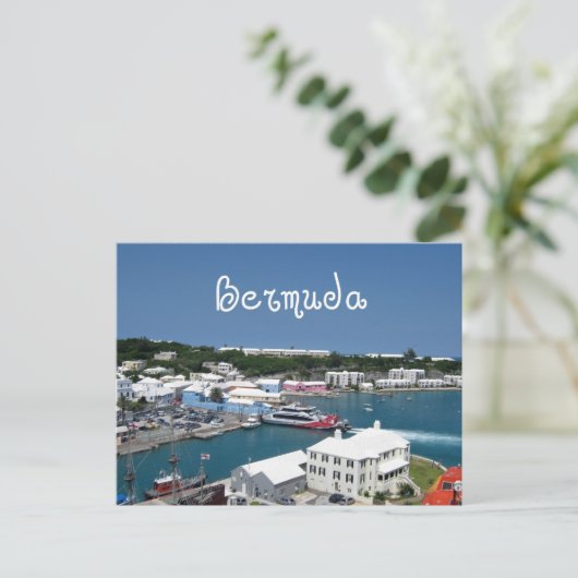 Bermuda! Postkarte (Stehend Vorderseite)