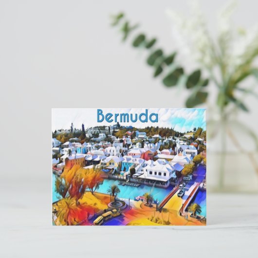 Bermuda Postkarte (Stehend Vorderseite)