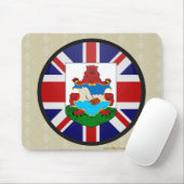 Bermuda-Qualität Flaggen-Kreis Mousepad (Mit Mouse)