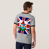 Bermuda-Qualitäts-Flagge T-Shirt (Schwarz voll)