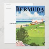 Bermuda Reise 5x7 großes Postkarte (Vorne/Hinten)