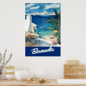 Bermuda-Reiseplakat Poster (Küche)