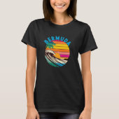 Bermuda Retro 1980s Style Beach T-Shirt (Vorderseite)