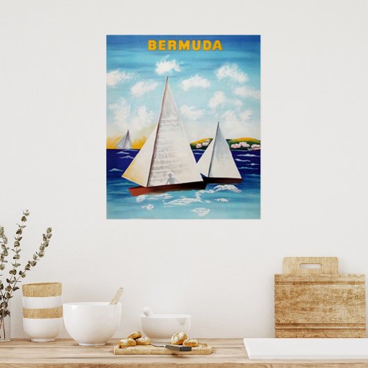 Bermuda Retro Poster (Küche)