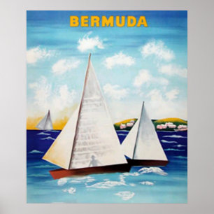 Bermuda Retroplakat Poster
