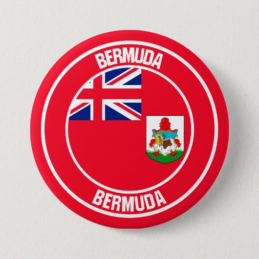 Bermuda Round Emblem Button (Vorderseite)