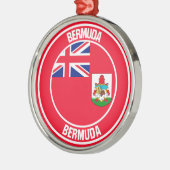 Bermuda Round Emblem Ornament Aus Metall (Links)