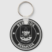 Bermuda Round Emblem Schlüsselanhänger (Vorderseite)