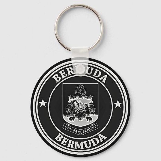 Bermuda Round Emblem Schlüsselanhänger (Vorderseite)