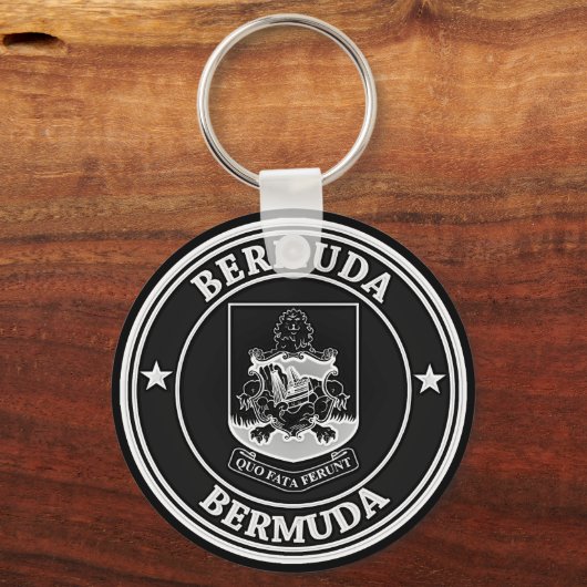 Bermuda Round Emblem Schlüsselanhänger (Vorderseite)