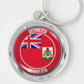 Bermuda Round Emblem Schlüsselanhänger (Vorne)
