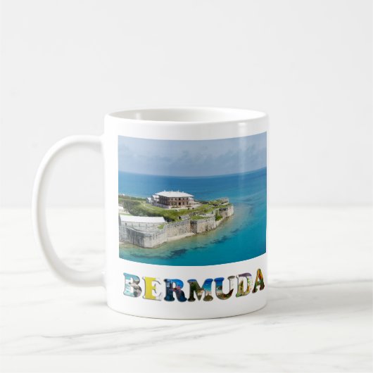 Bermuda Royal Navy Dockyard Travel Foto Kaffeetasse (Links)