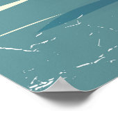 Bermuda Sailing Vintage Reiseplakat Poster (Ecke)