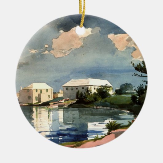 Bermuda, Salt Kettle Kunstwerk, Keramik Ornament (Vorne)
