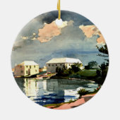 Bermuda, Salt Kettle Kunstwerk, Keramik Ornament (Hinten)