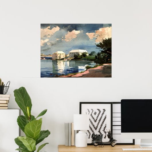 Bermuda, Salt Kettle Kunstwerk, Poster (Heimbüro)