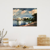 Bermuda, Salt Kettle Kunstwerk, Poster (Küche)