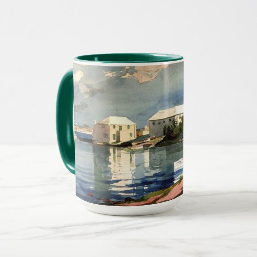 Bermuda, Salt Kettle Kunstwerk Tasse (Vorderseite Links)