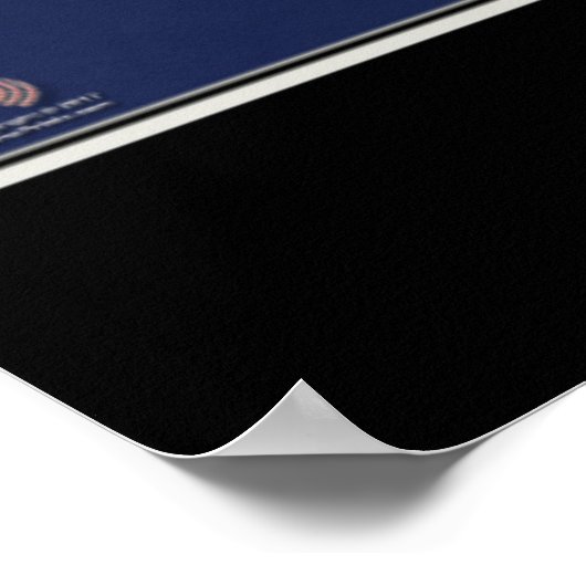 Bermuda Satellite Poster Karte (Ecke)