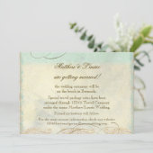 Bermuda Sea Turtle Moderner Küstenstrand Save The Date (Stehend Vorderseite)