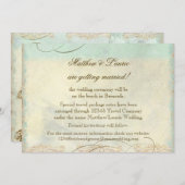 Bermuda Sea Turtle Moderner Küstenstrand Save The Date (Vorne/Hinten)