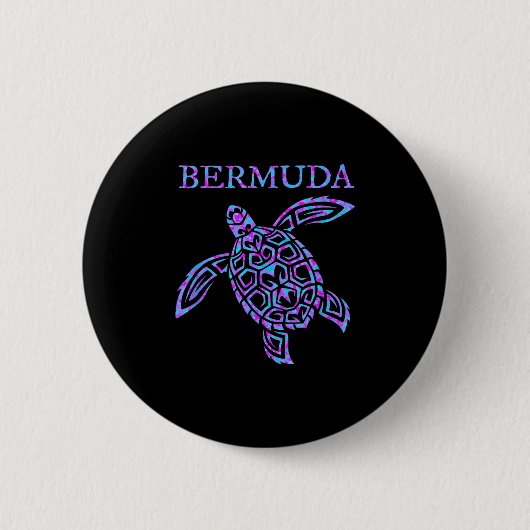 Bermuda-Seeschildkröte Mädchen Jungen Kleinkind So Button (Vorderseite)