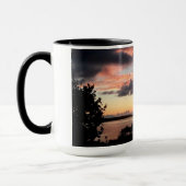Bermuda-Sonnenuntergang-großer Ton Tasse (Links)