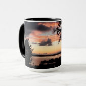 Bermuda-Sonnenuntergang-großer Ton Tasse (Vorderseite Links)