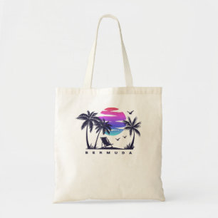 BERMUDA Strandurlaubsreise Retro Vintage Sonnenunt Tragetasche