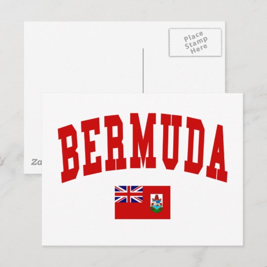 Bermuda Style Postkarte (Vorne/Hinten)