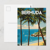 Bermuda Travel Poster Postkarte (Vorne/Hinten)
