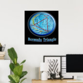Bermuda Triangle Art Poster (Heimbüro)