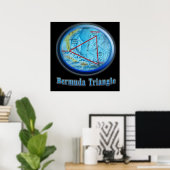 Bermuda Triangle Art Poster (Heimbüro)