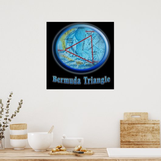 Bermuda Triangle Art Poster (Küche)