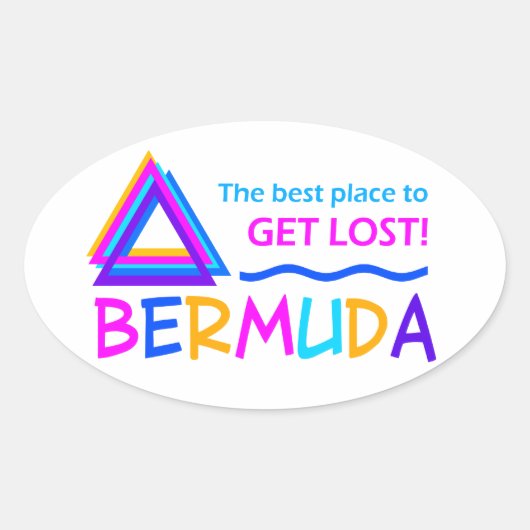 BERMUDA TRIANGLE Aufkleber (Vorderseite)