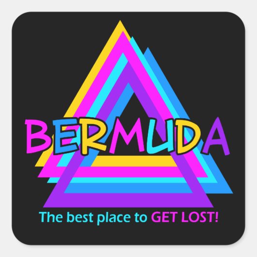 BERMUDA TRIANGLE Aufkleber (Vorderseite)
