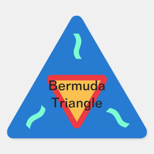 BERMUDA TRIANGLE Aufkleber (20) (Vorderseite)