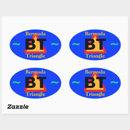 BERMUDA TRIANGLE Aufkleber (4) (Blatt)
