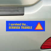 BERMUDA TRIANGLE Autoaufkleber (blau) (Auf Auto)