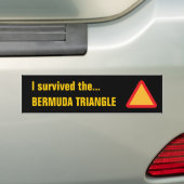 BERMUDA TRIANGLE Autoaufkleber (schwarz) (Auf Auto)