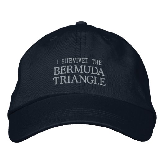 BERMUDA TRIANGLE Cap (neutral) Bestickte Baseballkappe (Vorderseite)
