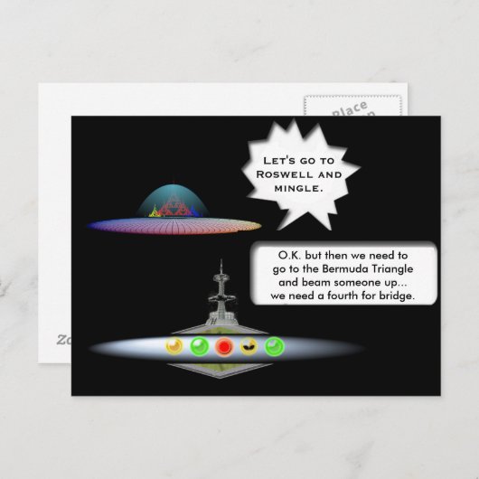 Bermuda Triangle erklärt Postkarte (Vorne/Hinten)