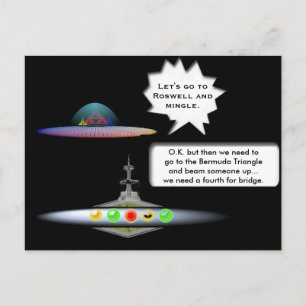 Bermuda Triangle erklärt Postkarte