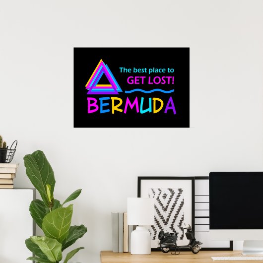 BERMUDA TRIANGLE-Plakat Poster (Heimbüro)