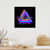 BERMUDA TRIANGLE-Plakat Poster (Küche)